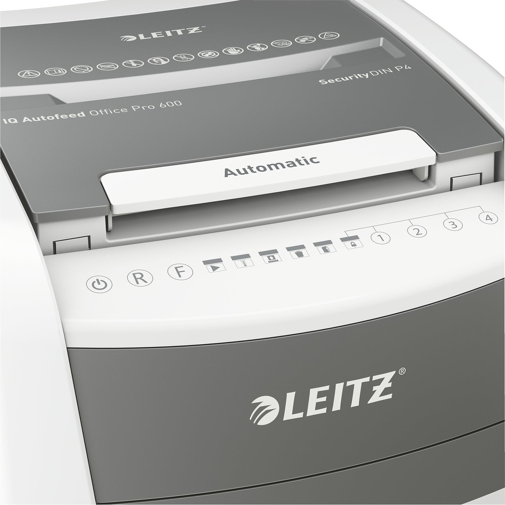 Dokumentförstörare Leitz IQ Autofeed Office Pro 600 Automatisk P4