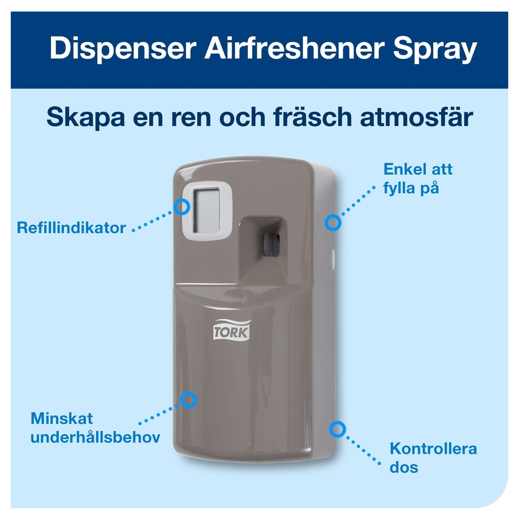 Dispenser Tork Airfreshener Spray A1 grå