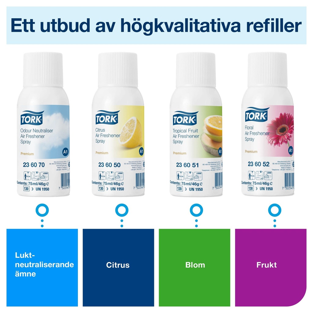 Dispenser Tork Airfreshener Spray A1 grå