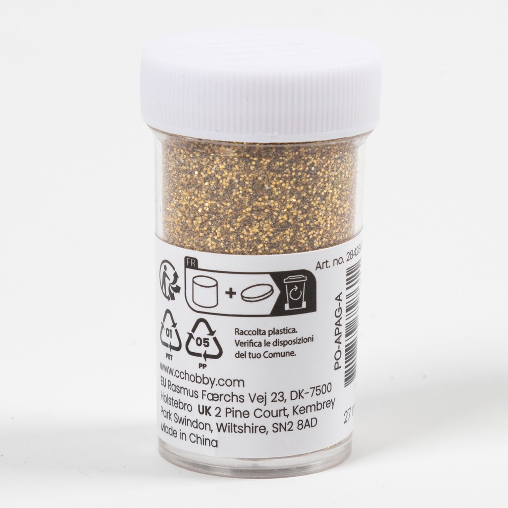 Glitter biologiskt  27ml guld