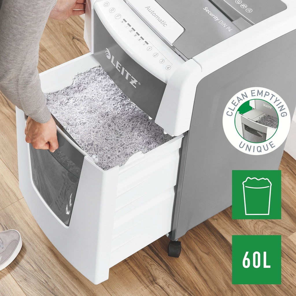 Dokumentförstörare Leitz IQ AutoFeed Office 300 P4