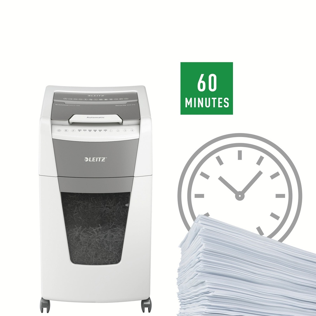 Dokumentförstörare Leitz IQ AutoFeed Office 300 P4