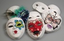 Halvmask papp 9,5x18,5cm 10/fp
