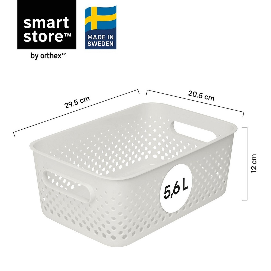 Förvaringslåda Essence M 29,5x20x12cm Vit
