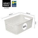 Förvaringslåda Essence M 29,5x20x12cm Vit
