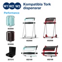 Rengöringduk Flexibel Tork W1/W2/W3 148,2 meter grå