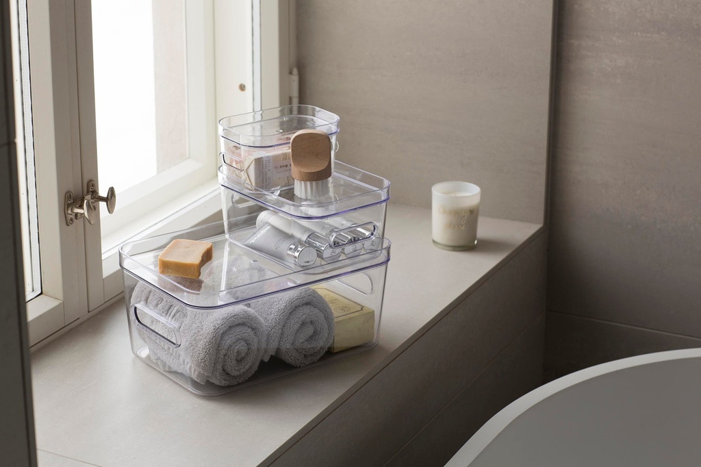 Förvaringsbox SmartStore™ Compact Clear M klar