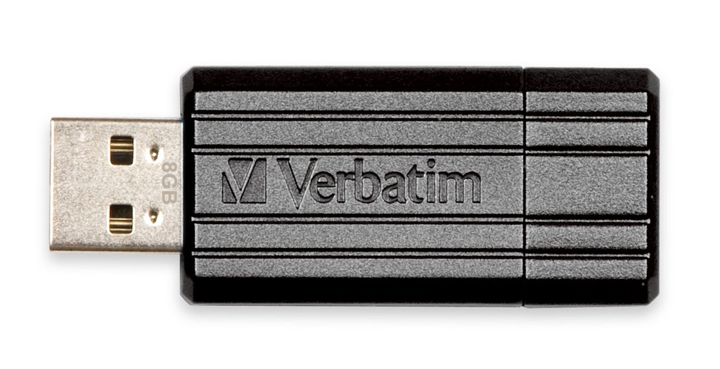 USB Verbatim Pinstripe 16GB Svart