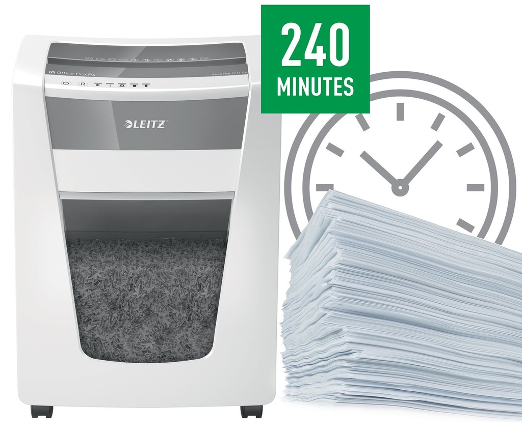 Dokumentförstörare Leitz IQ Office Pro P4