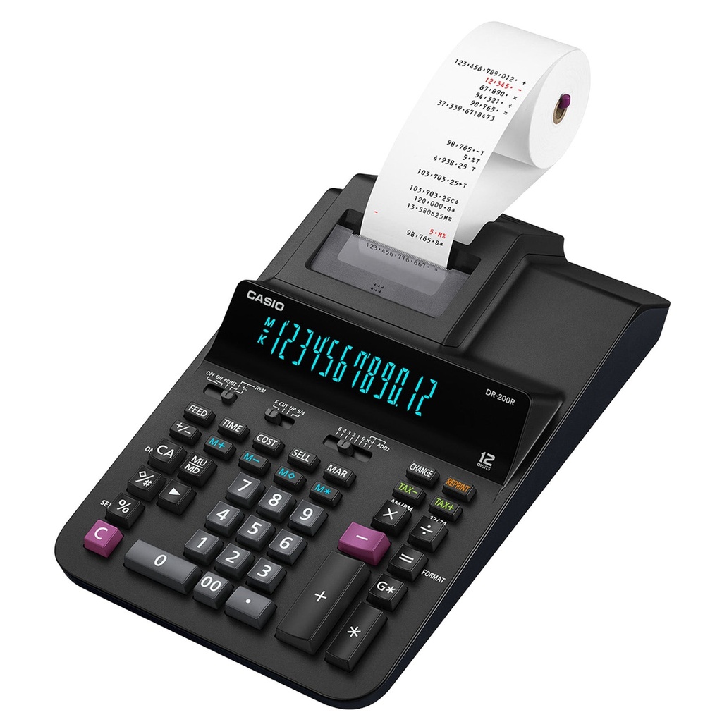 Remsräknare Casio DR-200 grå