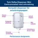 Dispenser Tork M3 Reflex® Mini vit