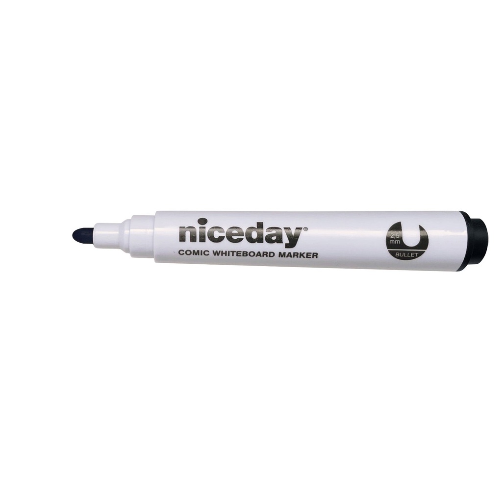 Whiteboard-penna rund spets svart
