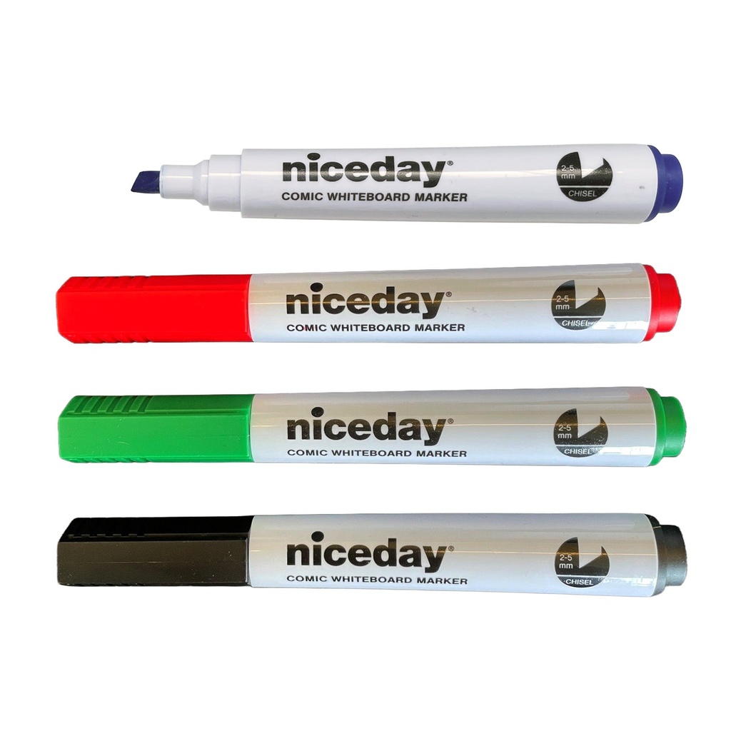 Whiteboard-penna snedskuren 4 st/set