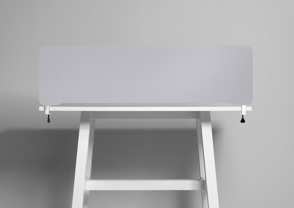 Bordsskärm Edge 2000 x 400 mm.ljusgrå