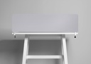 Bordsskärm Edge 2000 x 400 mm.ljusgrå
