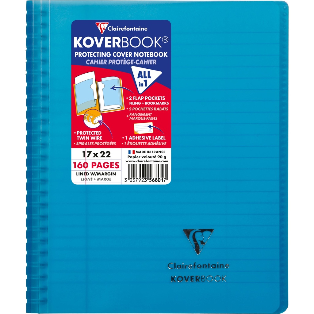 Kollegieblock Koverbook 17x22cm