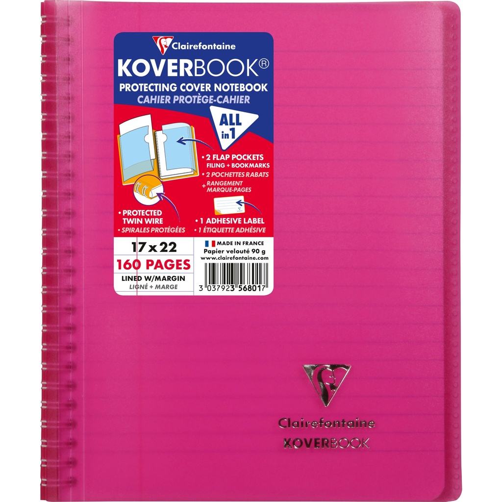 Kollegieblock Koverbook 17x22cm