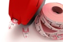 Nummerlappar T90 rosa 6 st/fp