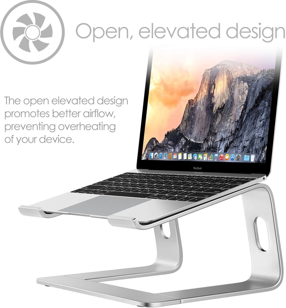 Laptopställ DESIRE2 Pro Silver