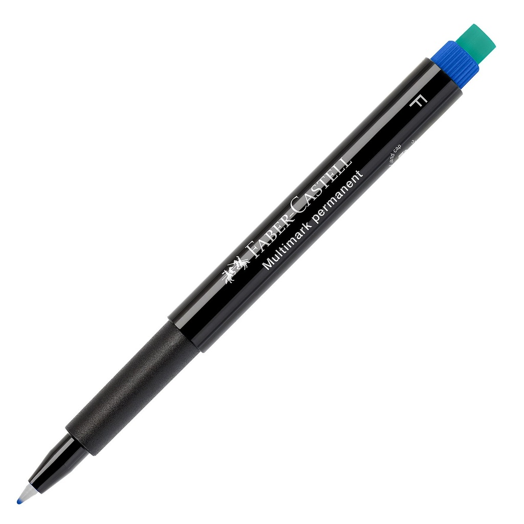 Märkpenna Faber Castell Fine permanent blå