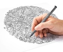 Fineliner Staedtler svart 6 st/fp