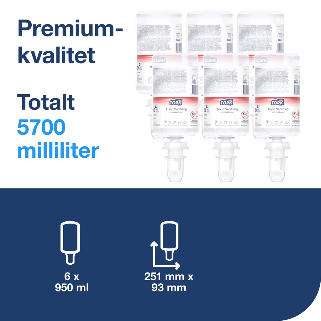 Handdesinfektion skum 75% S4 950 ml