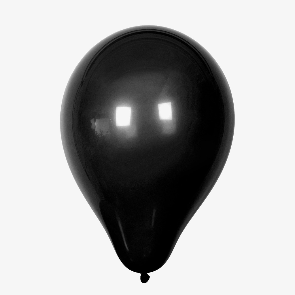 Ballonger runda 23 cm 10/fp Svart