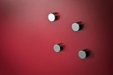 Magnet glastavla 6/fp silver