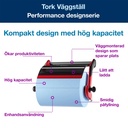 Väggställ W1 röd/svart