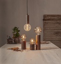 Lampfot Trä Brun 100 mm