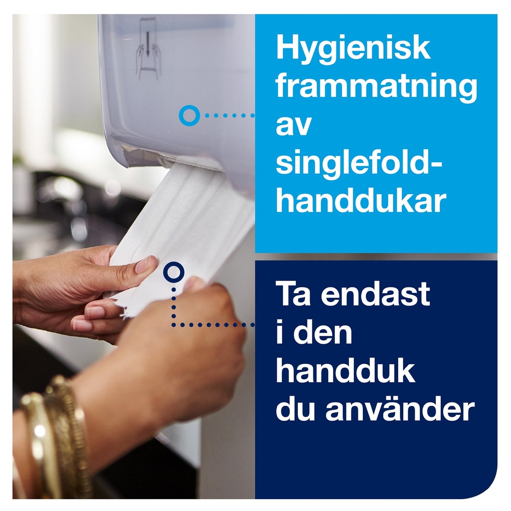 Dispenser Handduk på rulle Tork H1 vit