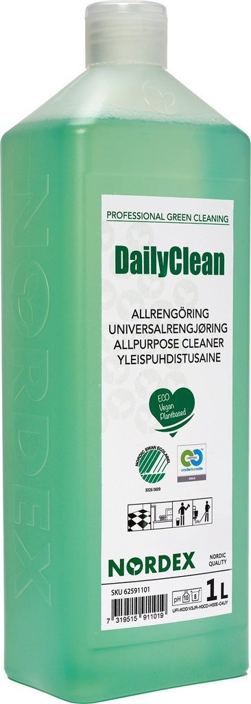 Allrengöringsmedel DailyClean 1 liter Nordex Green