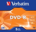 DVD-R Verbatim 16x Jewel 5 st/fp