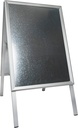 Gatuställ Alu-line 50 x 70 cm aluminium