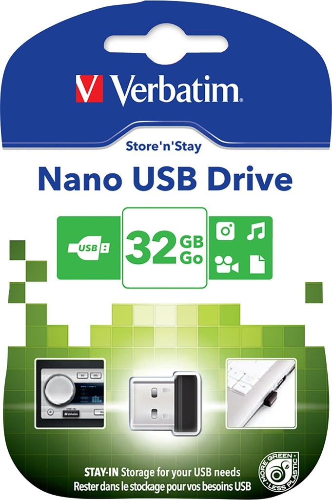 USB Verbatim Nano 2.0 32GB Svart