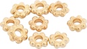Ledpärlor blomma guld 100/fp