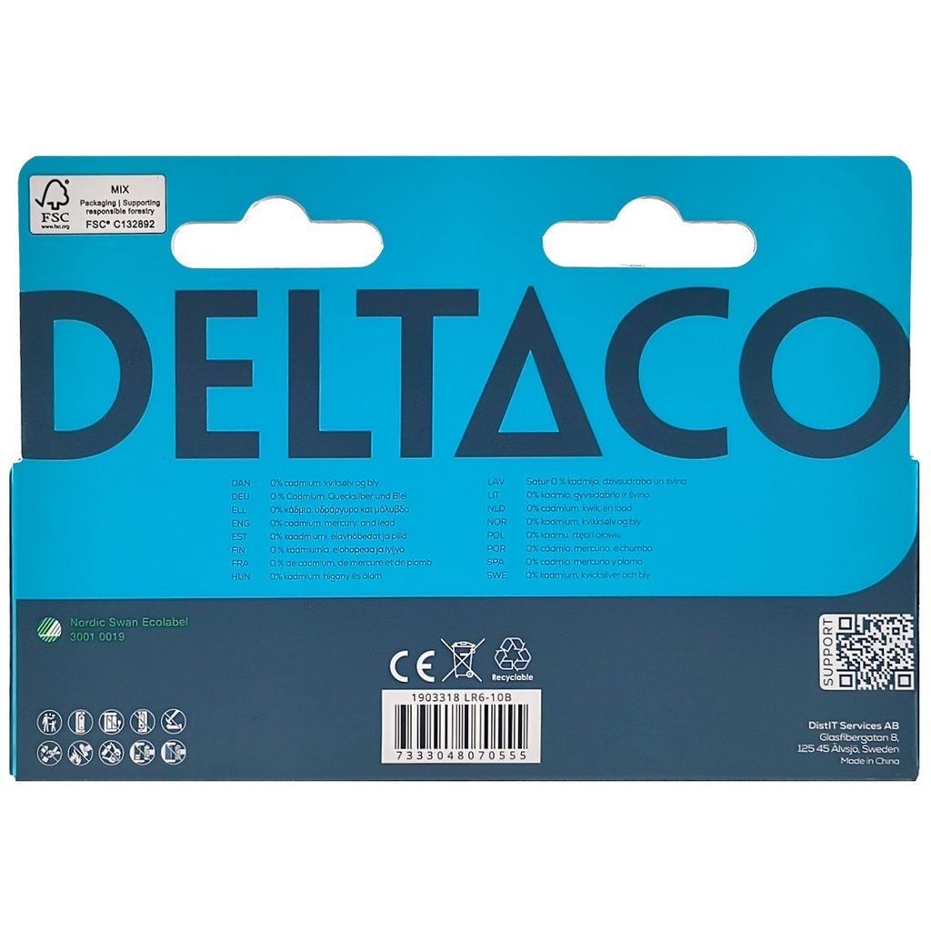 Batteri Ultimate Alkaline AA LR6 10-pack