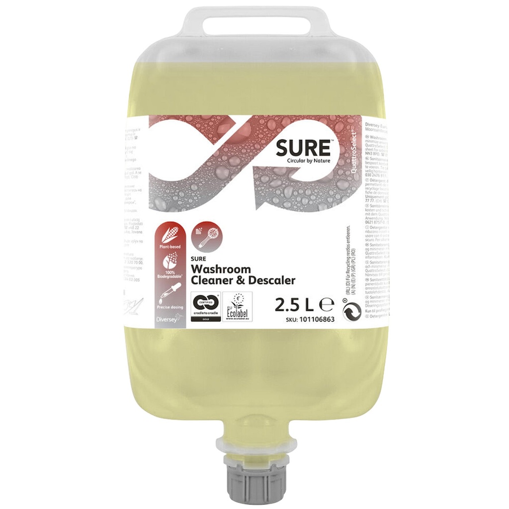 Sanitetsrengöring SURE Kalkbort QS 2,5L
