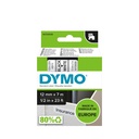 Märkband Dymo D1 Svart/Vit  12 mm