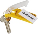 Nyckelbricka Key Clip 6-pack gul