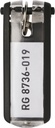 Nyckelbricka Key Clip 6-pack svart