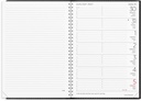 Stor Veckokalender 2027 svart konstläder Burde