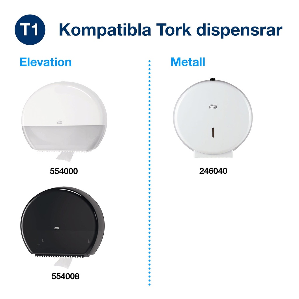 Toalettpapper Tork Advanced T1 6 st/fp