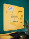 Glastavla magnetiskt Cosy 450 x 450 mm Gul
