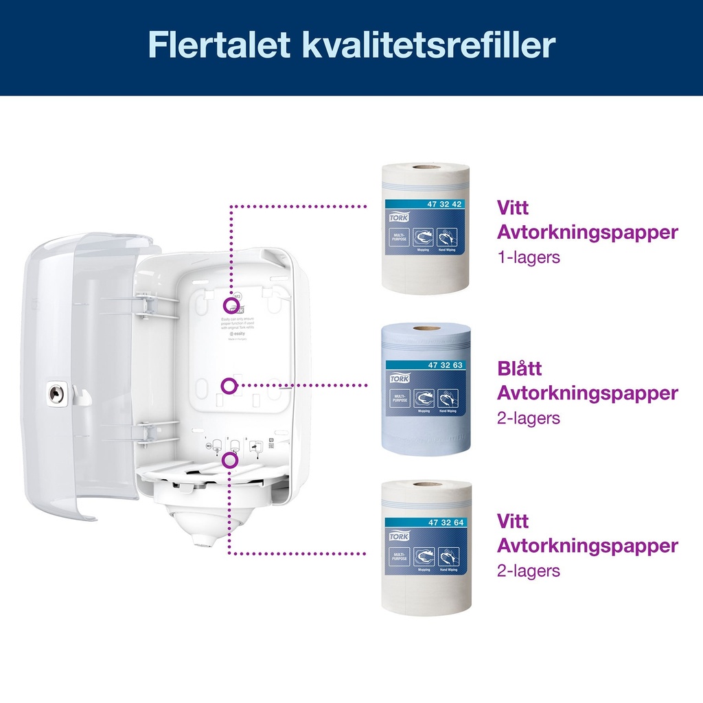 Dispenser Tork M3 Reflex® Mini vit
