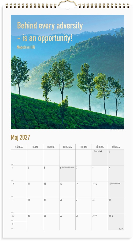 Väggkalender Dream & Do 2027 Burde