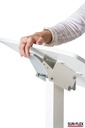 Bord manuellt Easydesk Pro 60x52 cm vit Sun-Flex