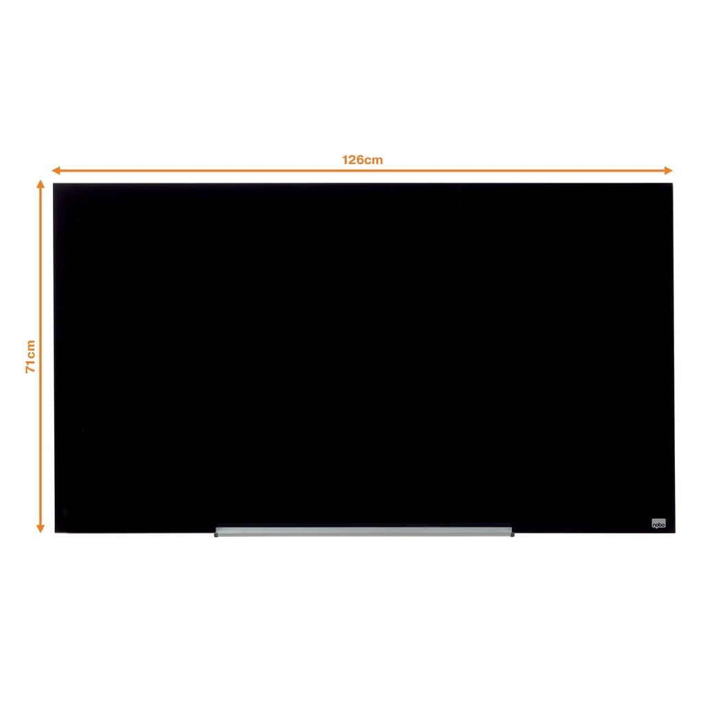 Glastavla Impression Pro Magnetisk 57" Svart