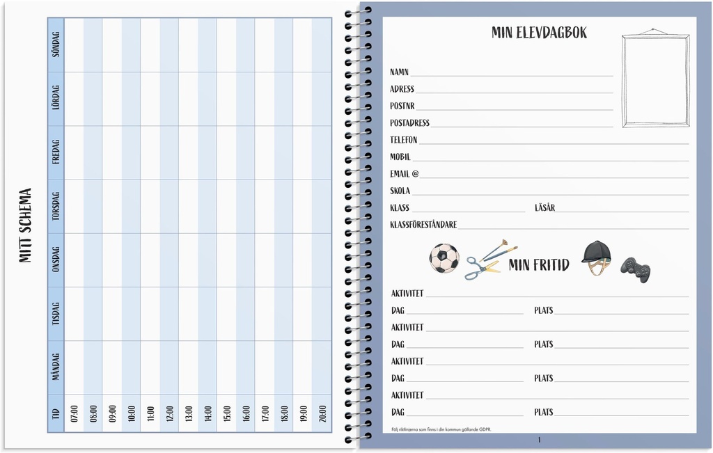 Kalender Min Elevdagbok