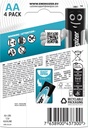 Energizer Batteri Max Plus Alkaliskt AA LR6 4-pack